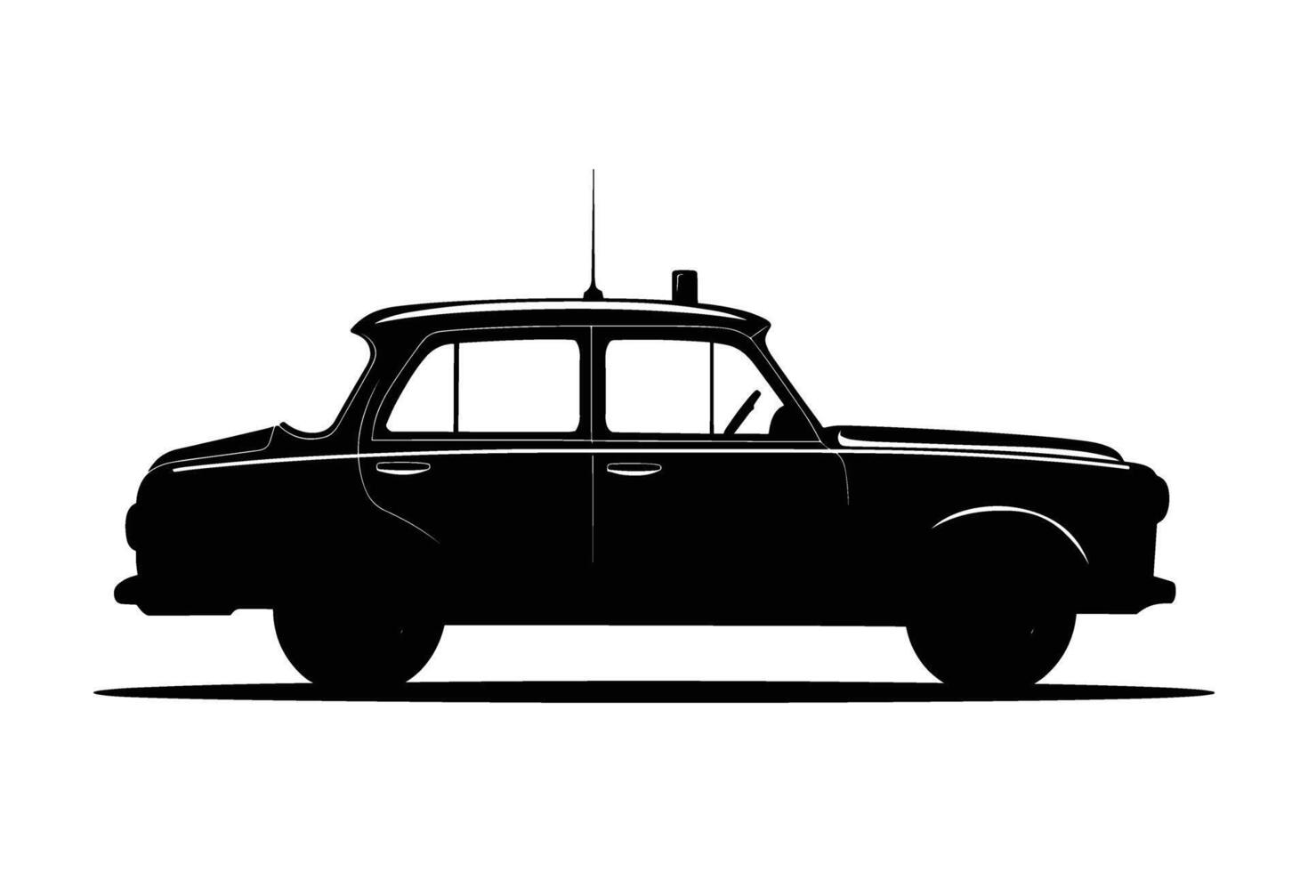 Taxi silhouette image vector