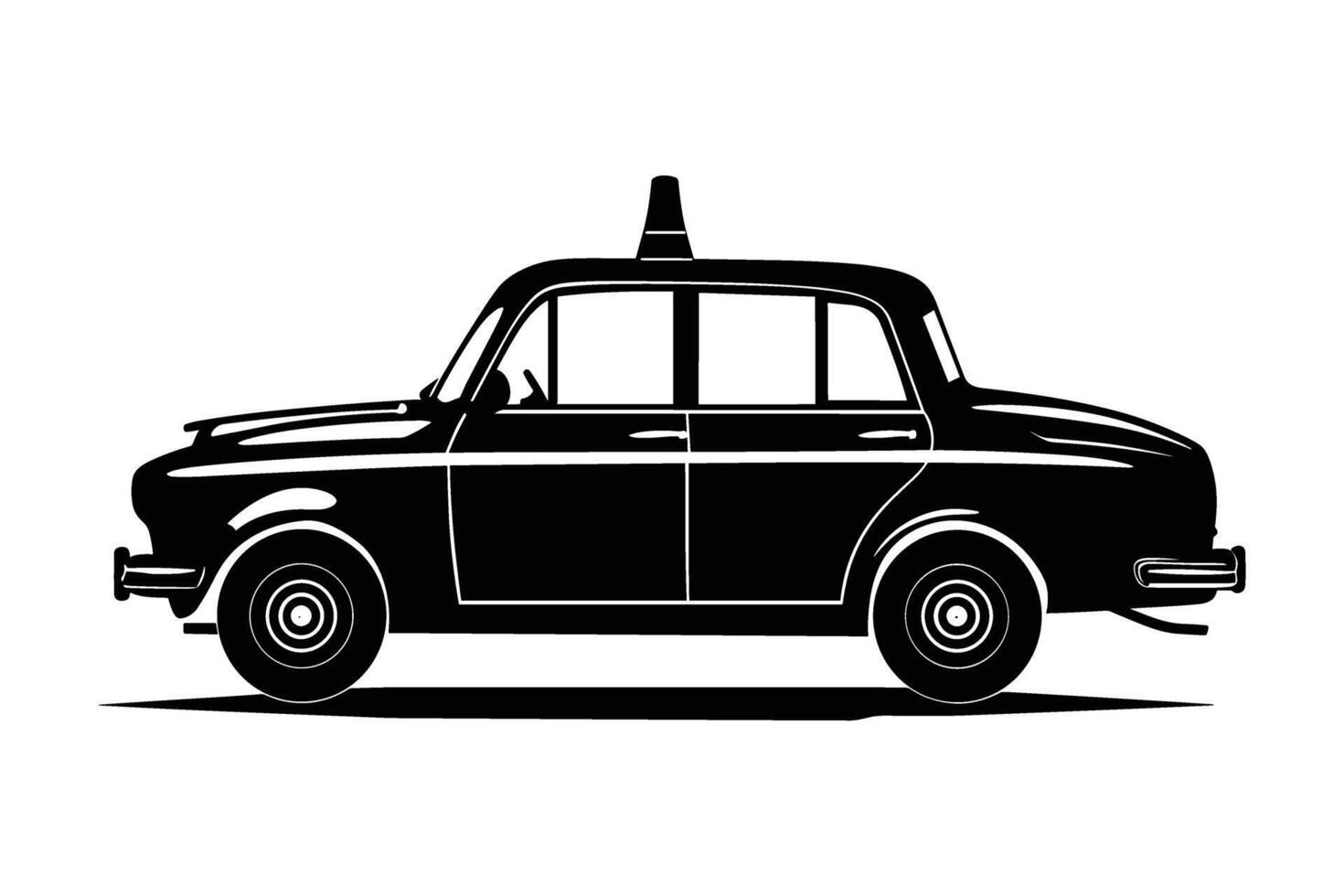 Taxi silhouette image vector