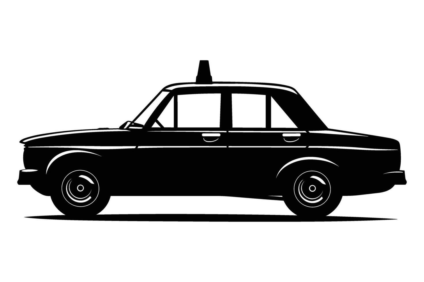 Taxi silhouette image vector