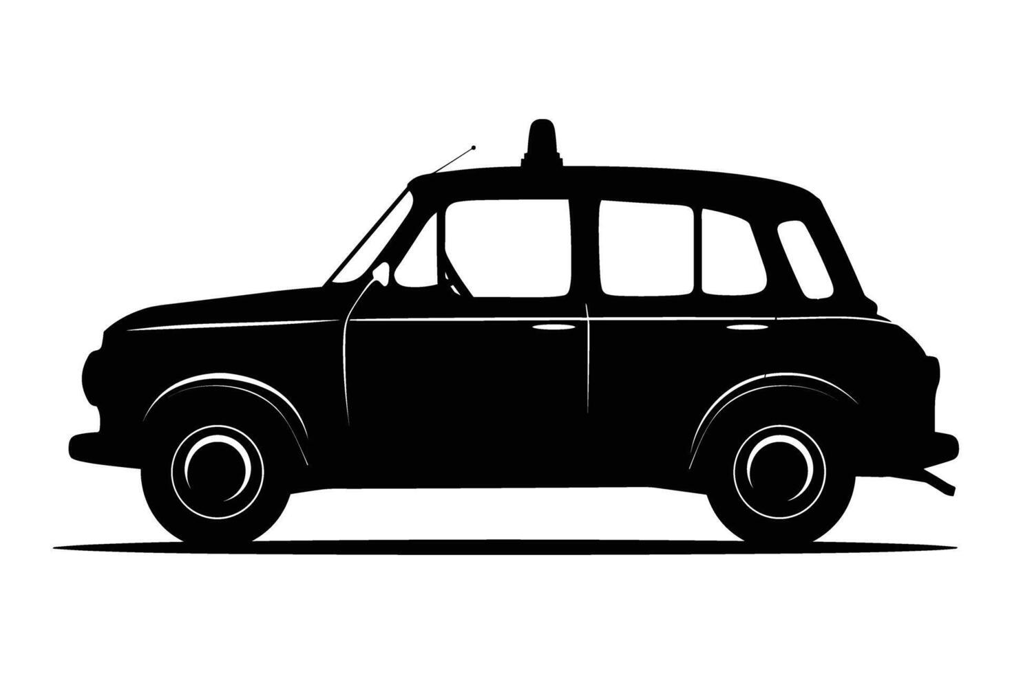 Taxi silhouette image vector