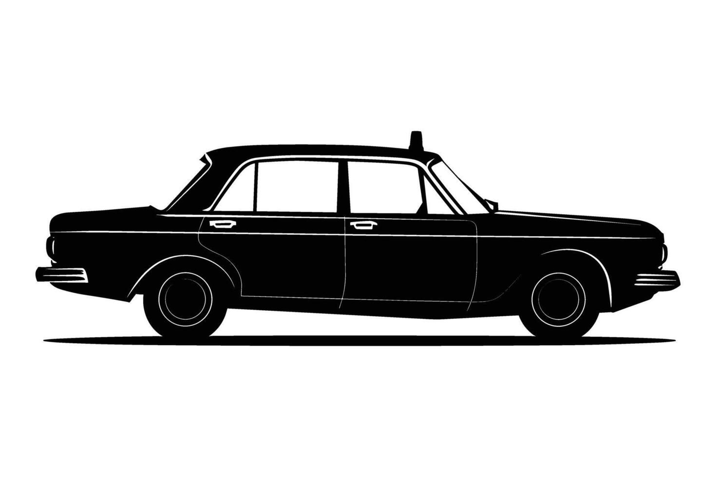 Taxi silhouette image vector