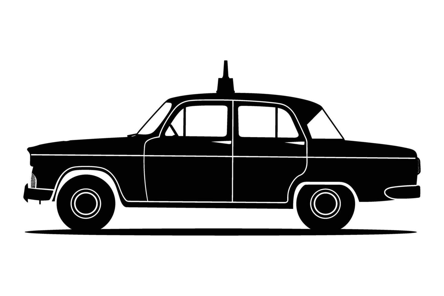 Taxi silhouette image vector