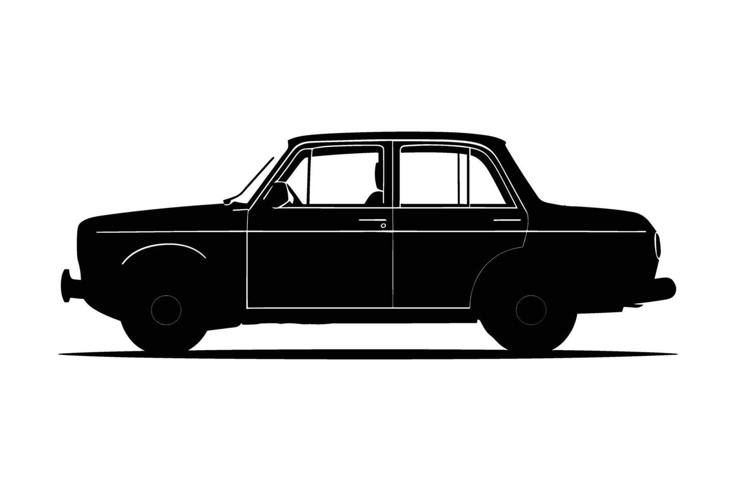 Taxi silhouette image vector