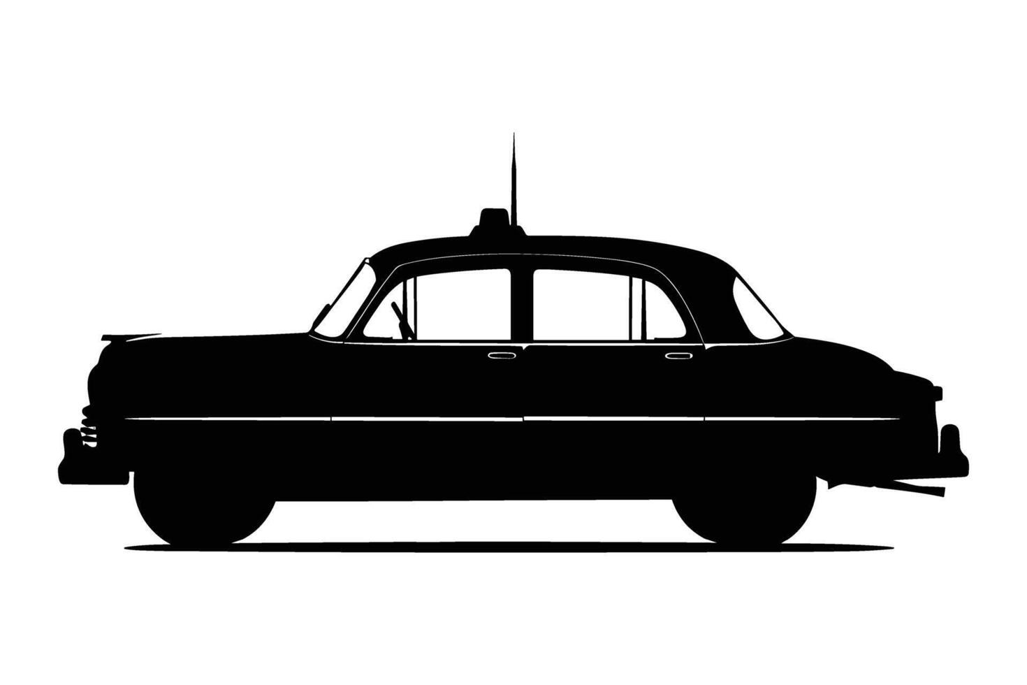 Taxi silhouette image vector