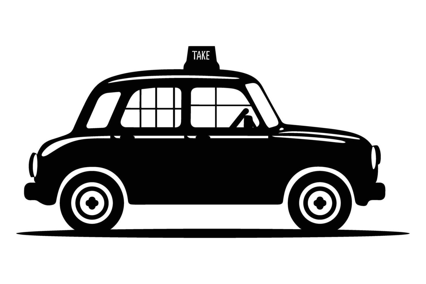 Taxi silhouette image vector