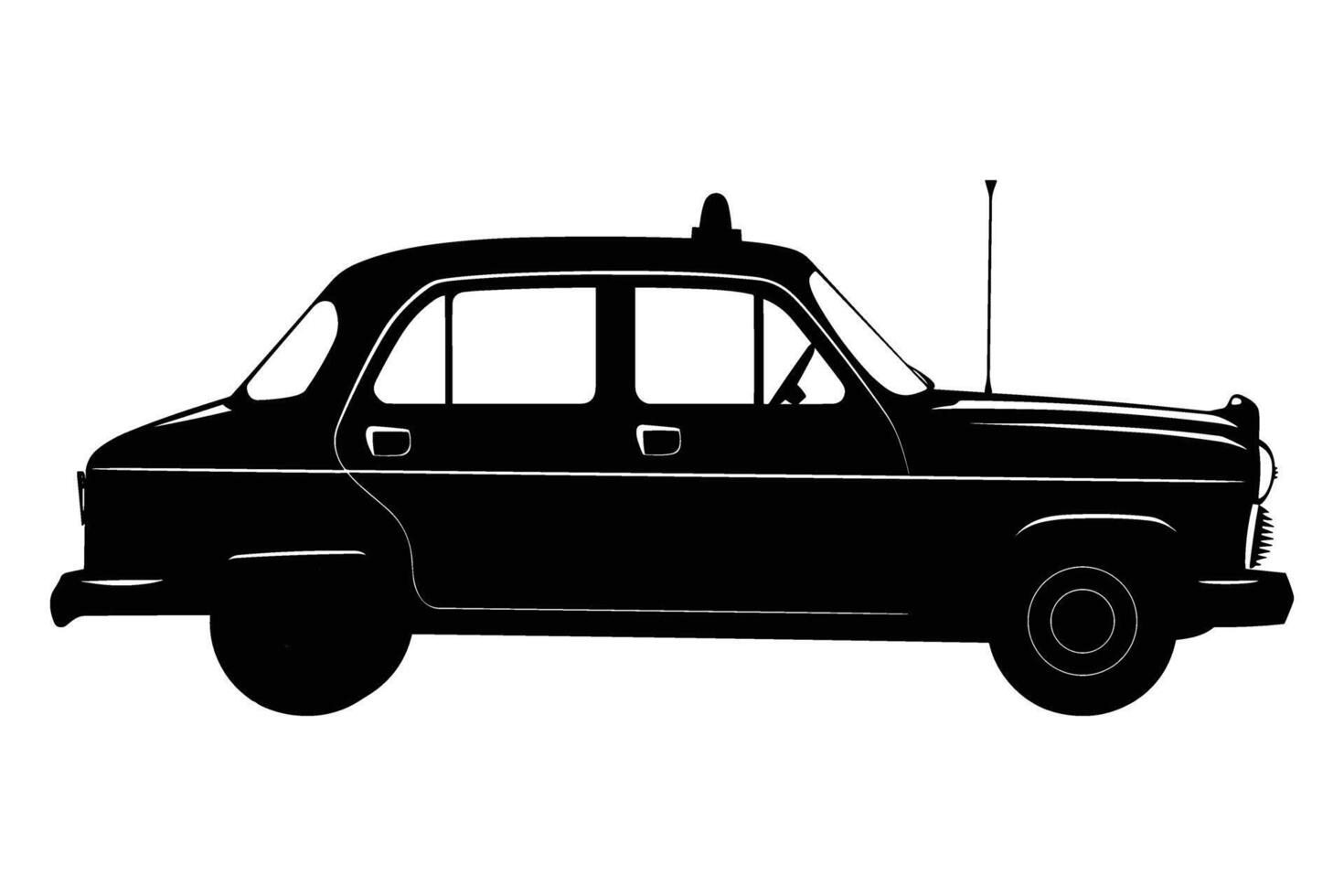 Taxi silhouette image vector