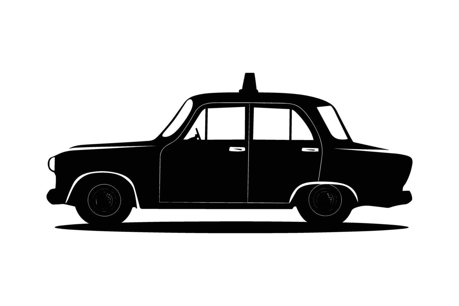Taxi silhouette image vector