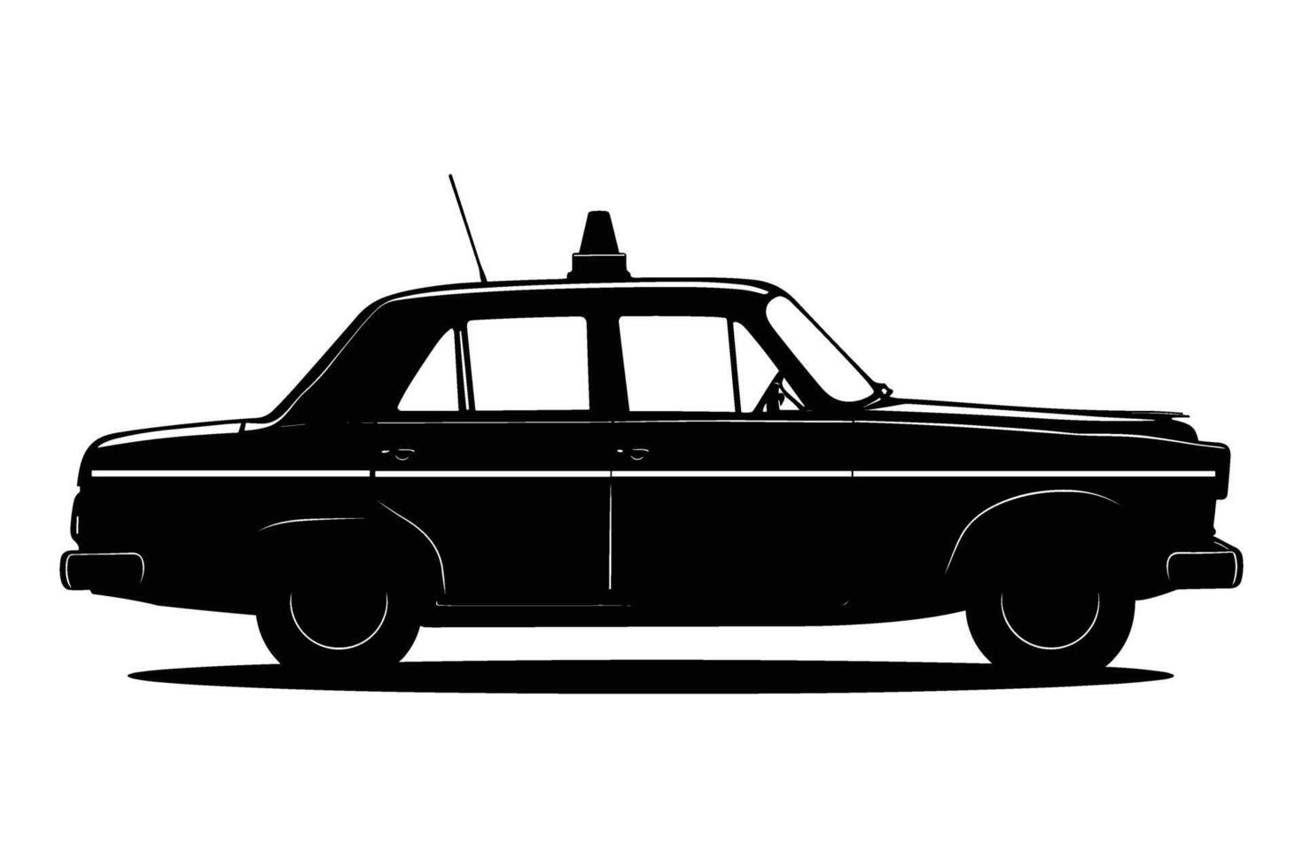 Taxi silhouette image vector