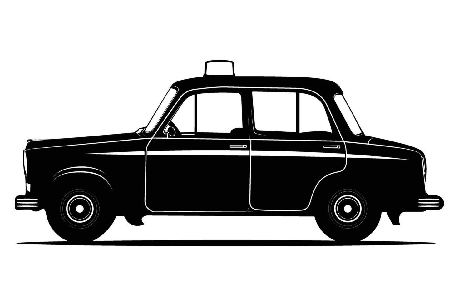 Taxi silhouette image vector
