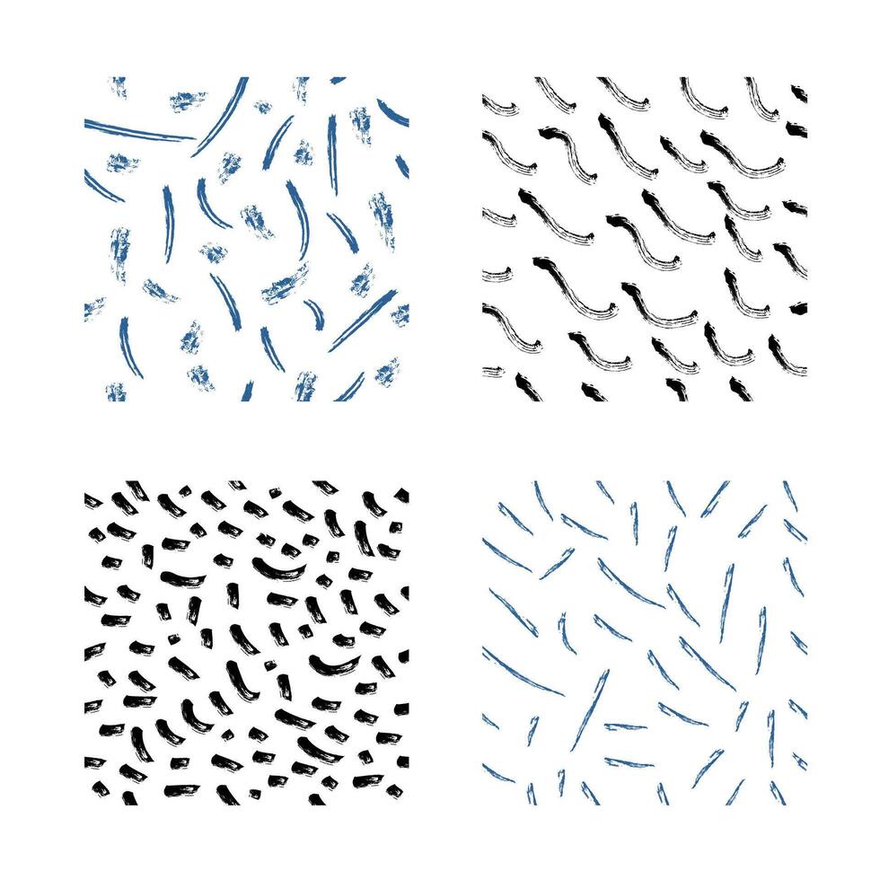Set of seamless patterns. four covers. vector