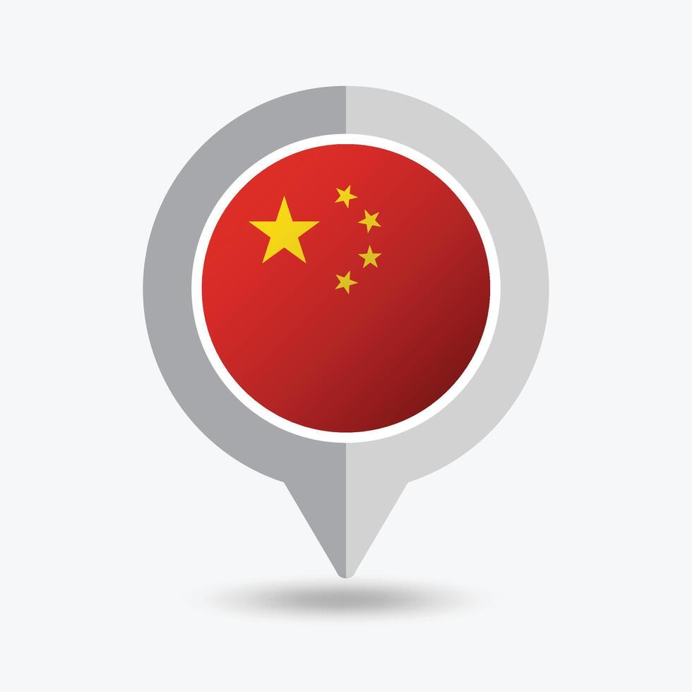 China Location Pin Icon Illustration vector
