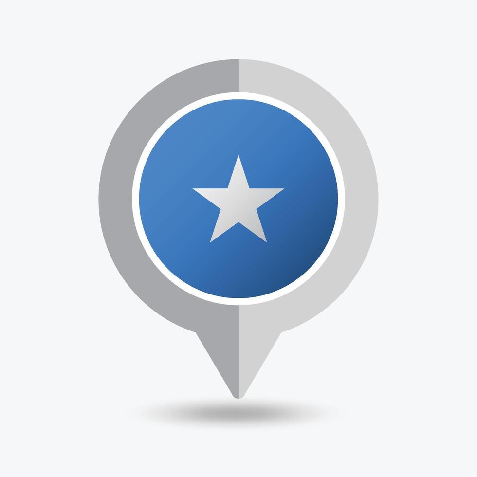 Somalia Location Pin Icon Illustration vector