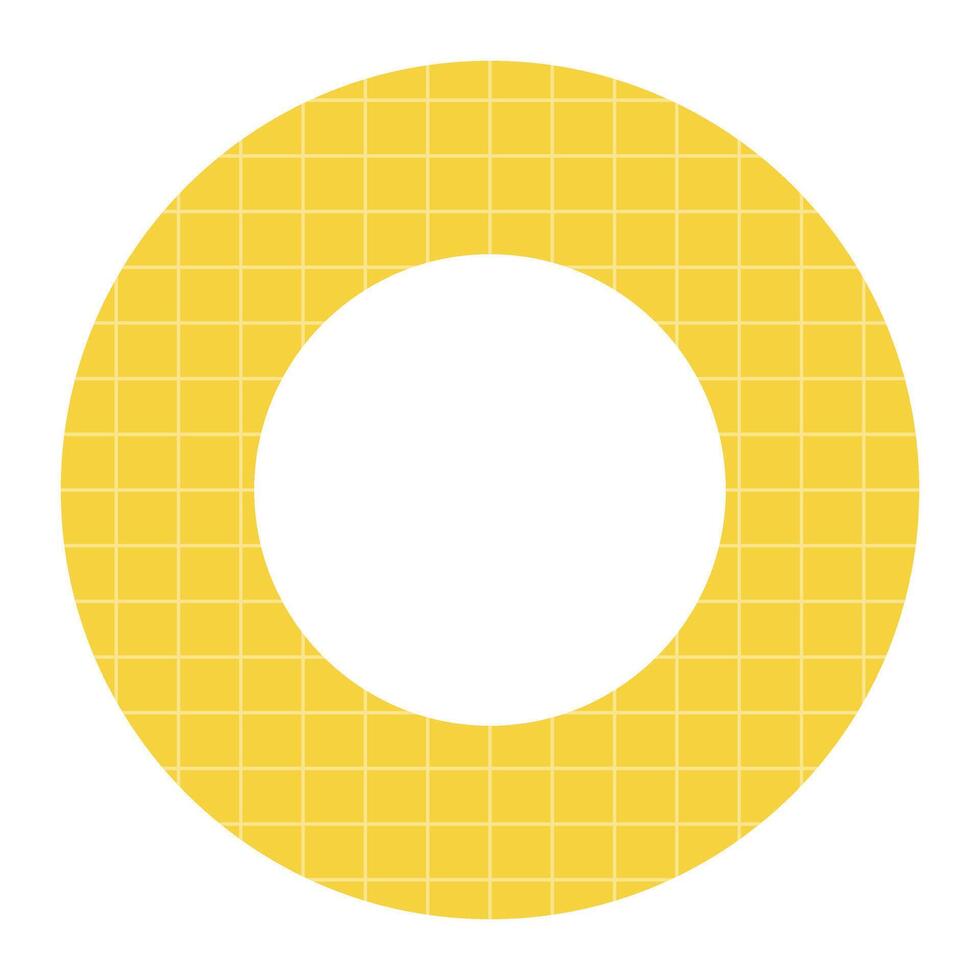 Geometric Shape with Grid textured, Element For Business Decoration Clipart vector