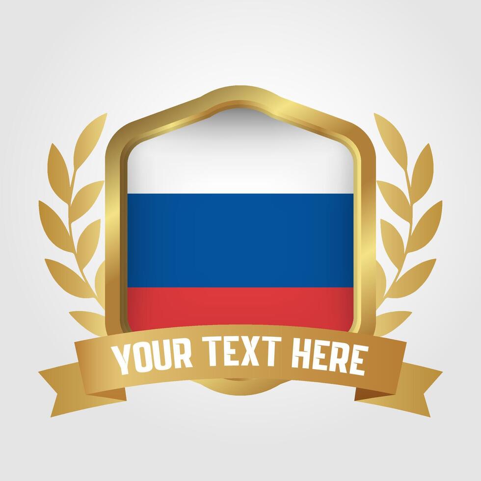 Golden Luxury Russia Badge Design 46426398 Vector Art at Vecteezy