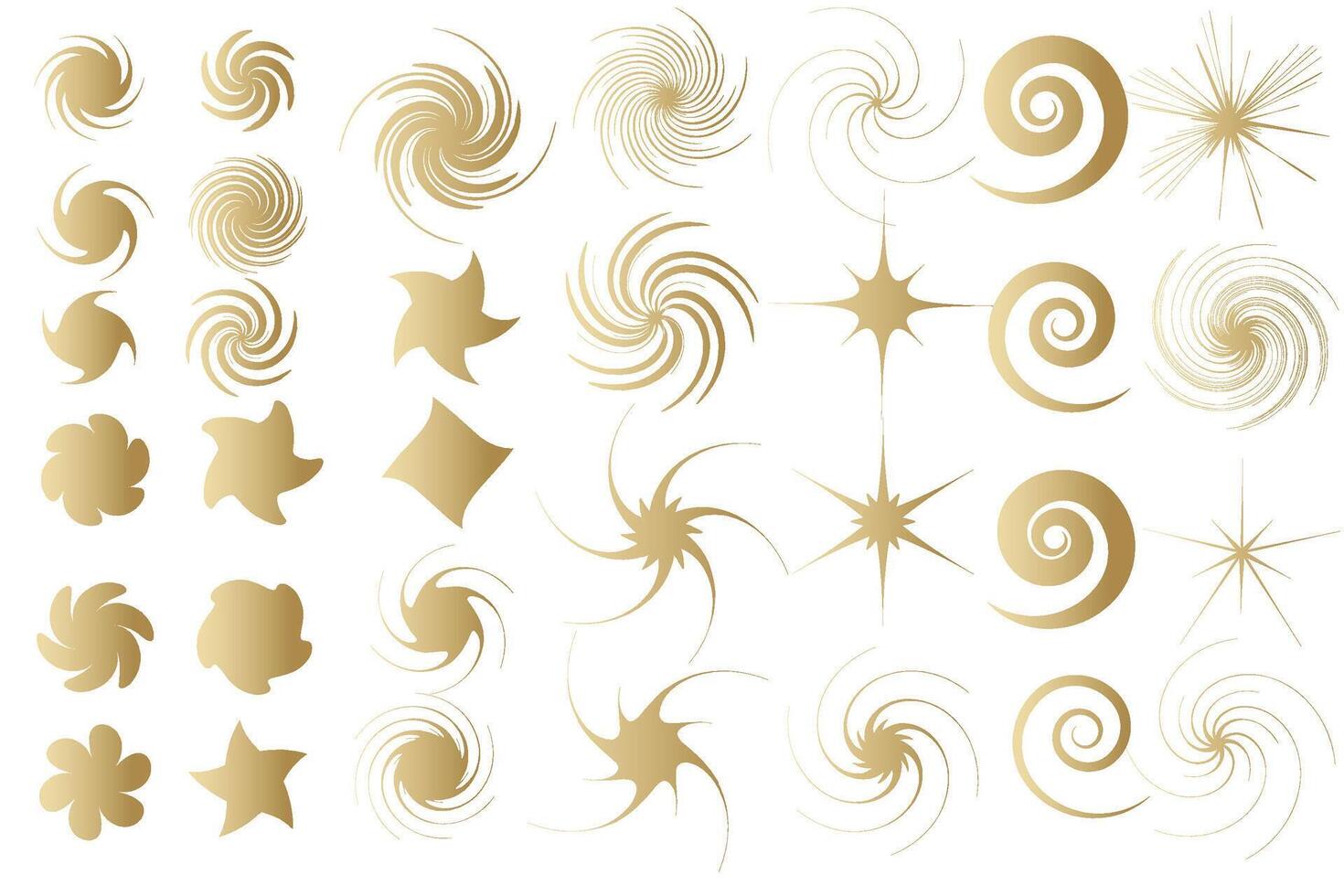 Star sparkle icon. Futuristic shapes. Christmas stars icons. Flashes from fireworks vector