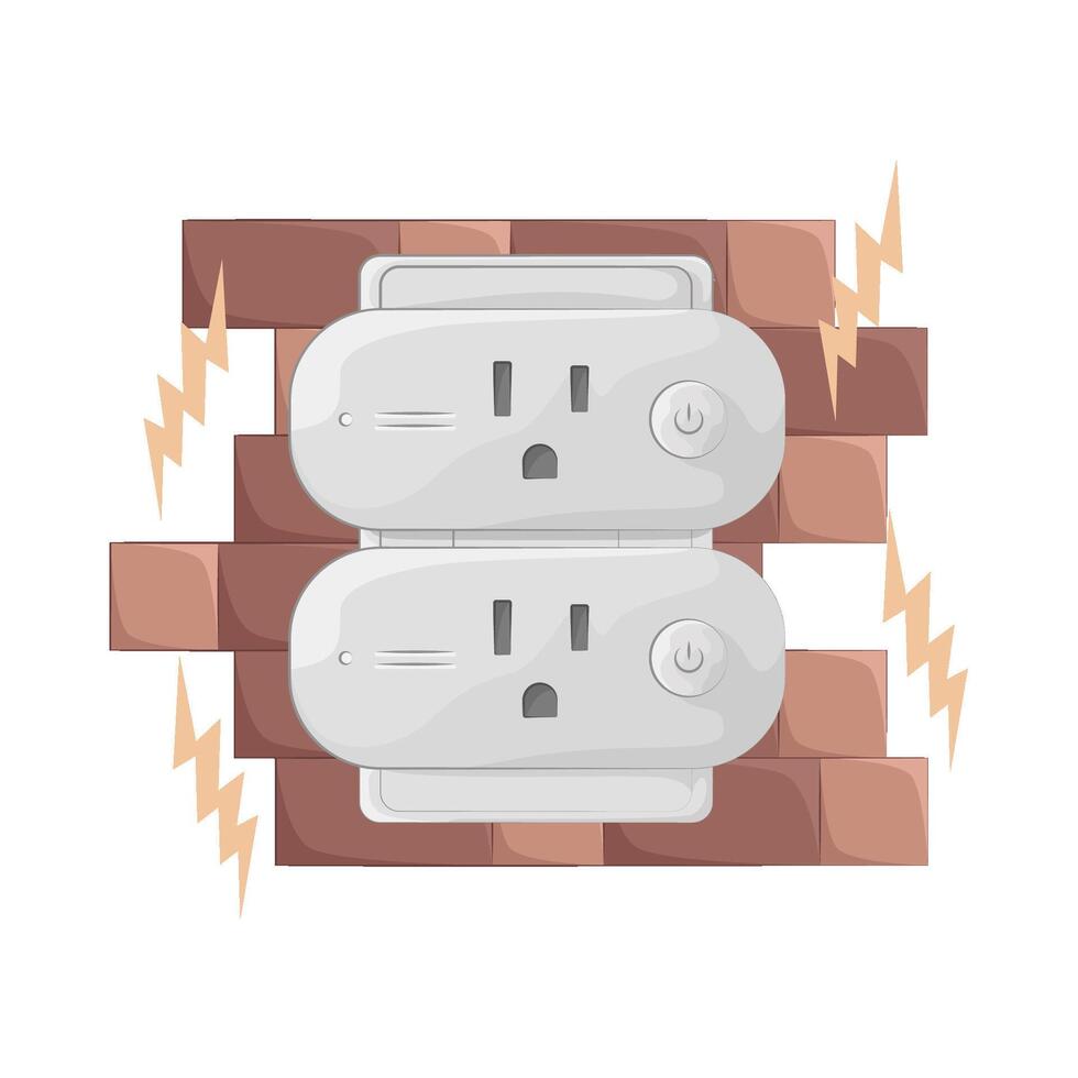 Illustration of socket vector