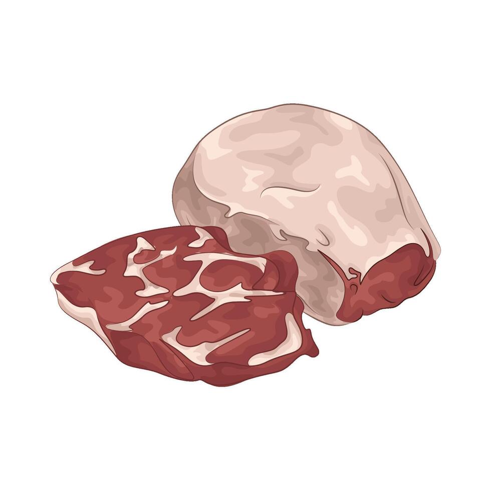 Illustration of meat vector