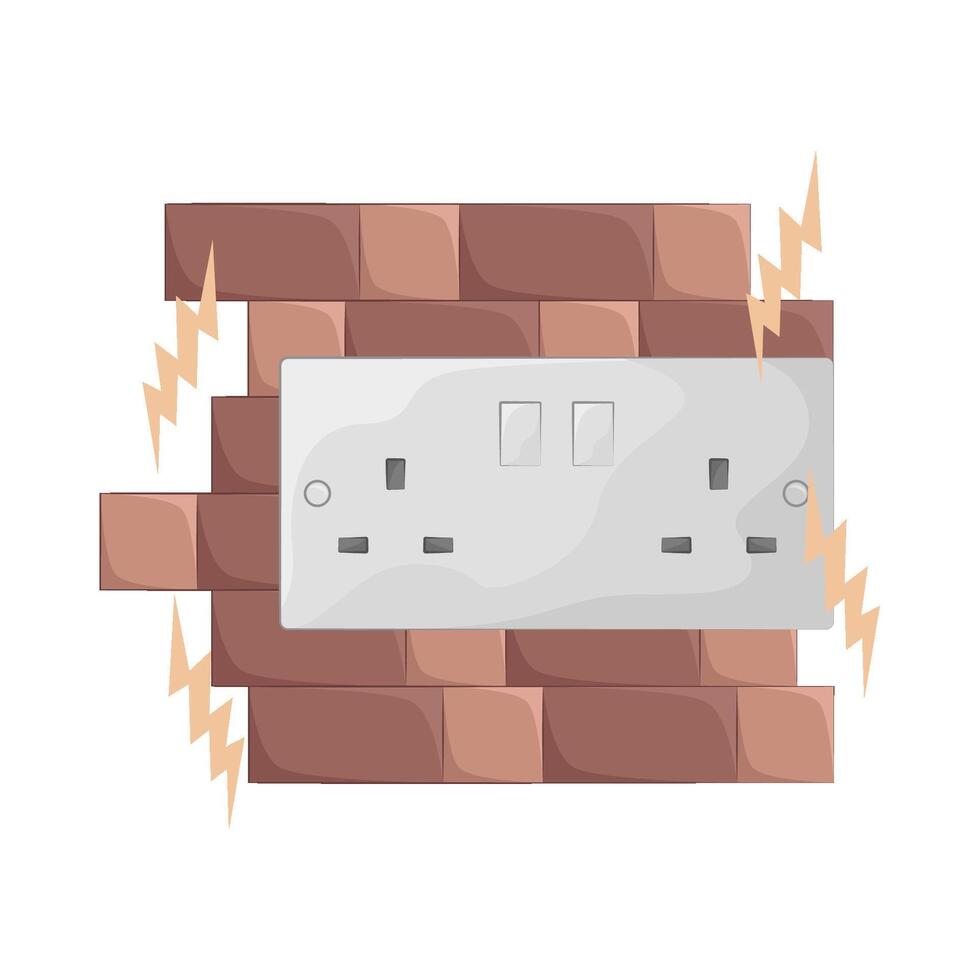 Illustration of socket vector
