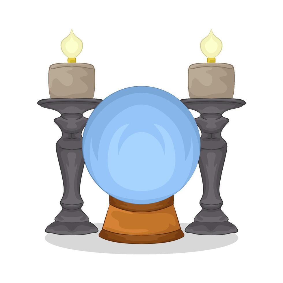 Illustration of crystal ball vector