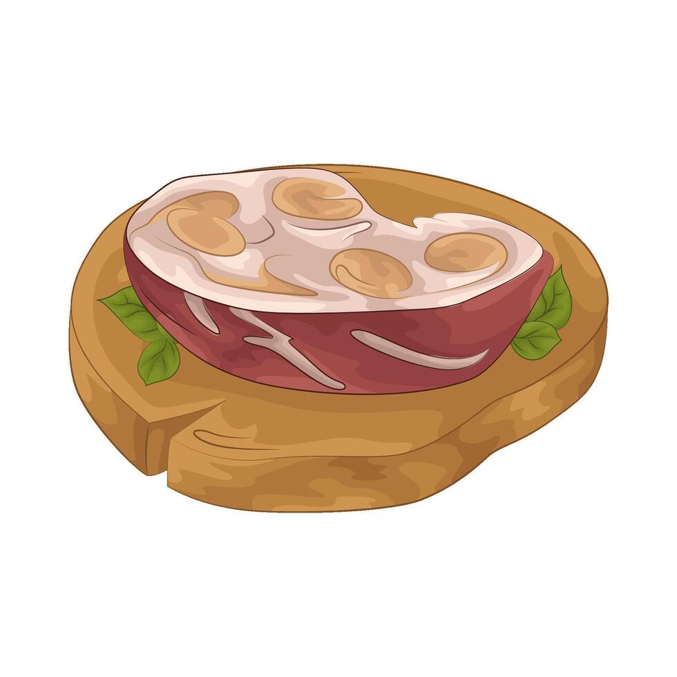Illustration of meat vector