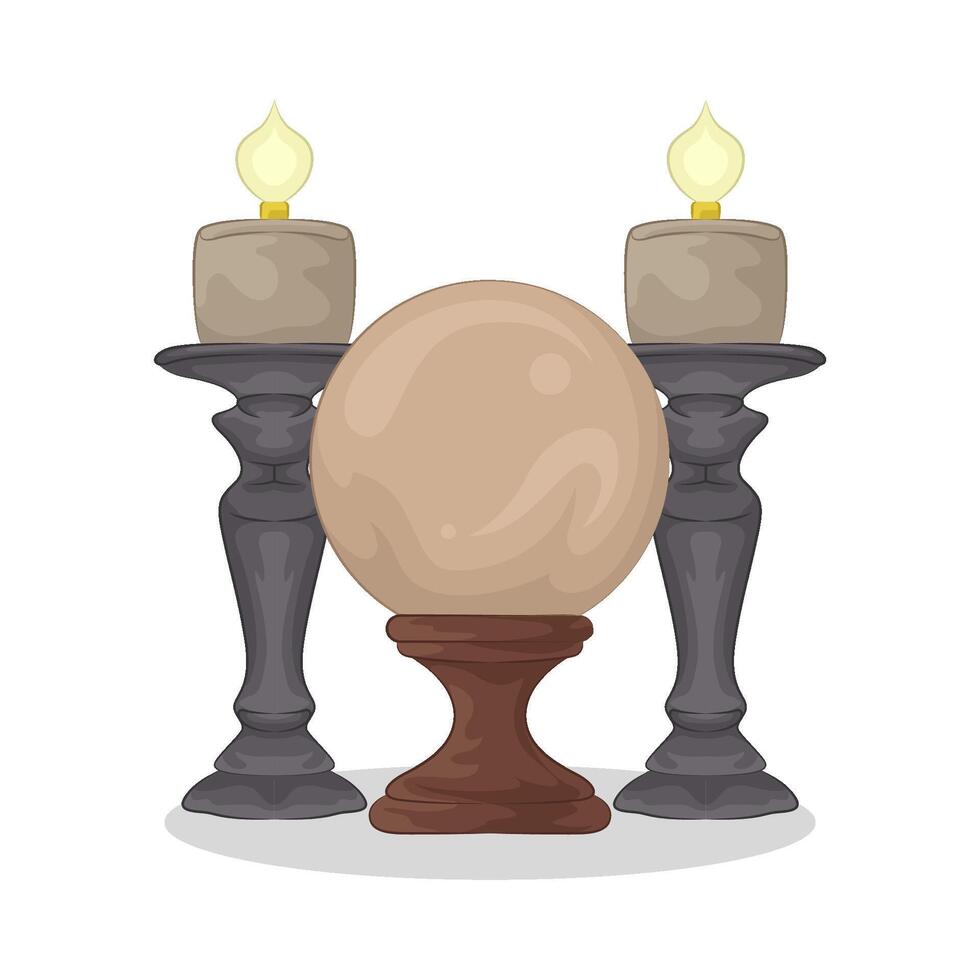 Illustration of crystal ball vector
