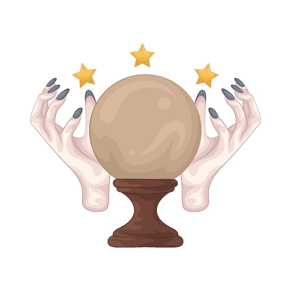 Illustration of crystal ball vector