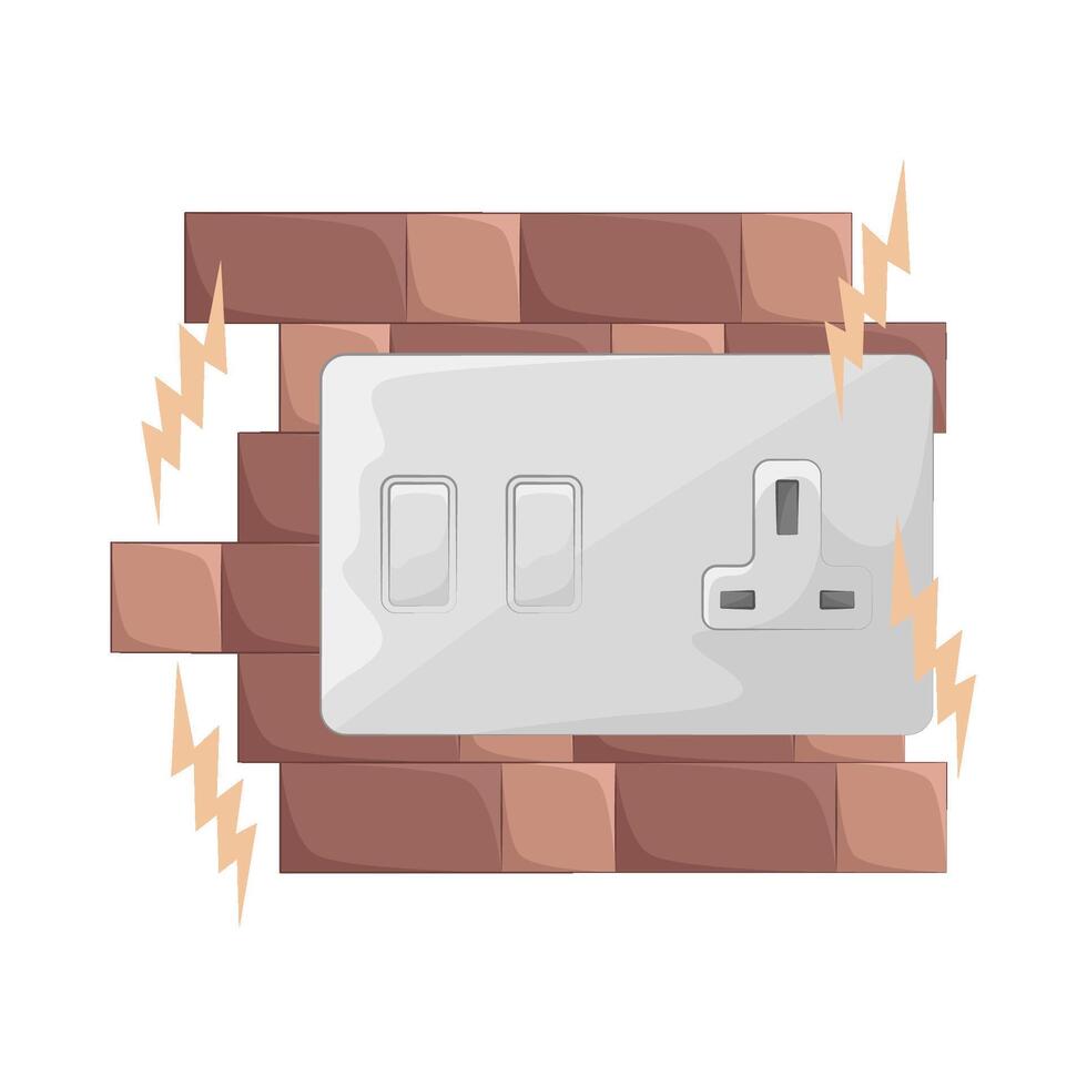 Illustration of socket vector