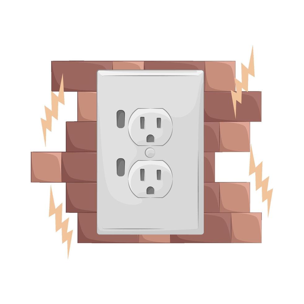 Illustration of socket vector