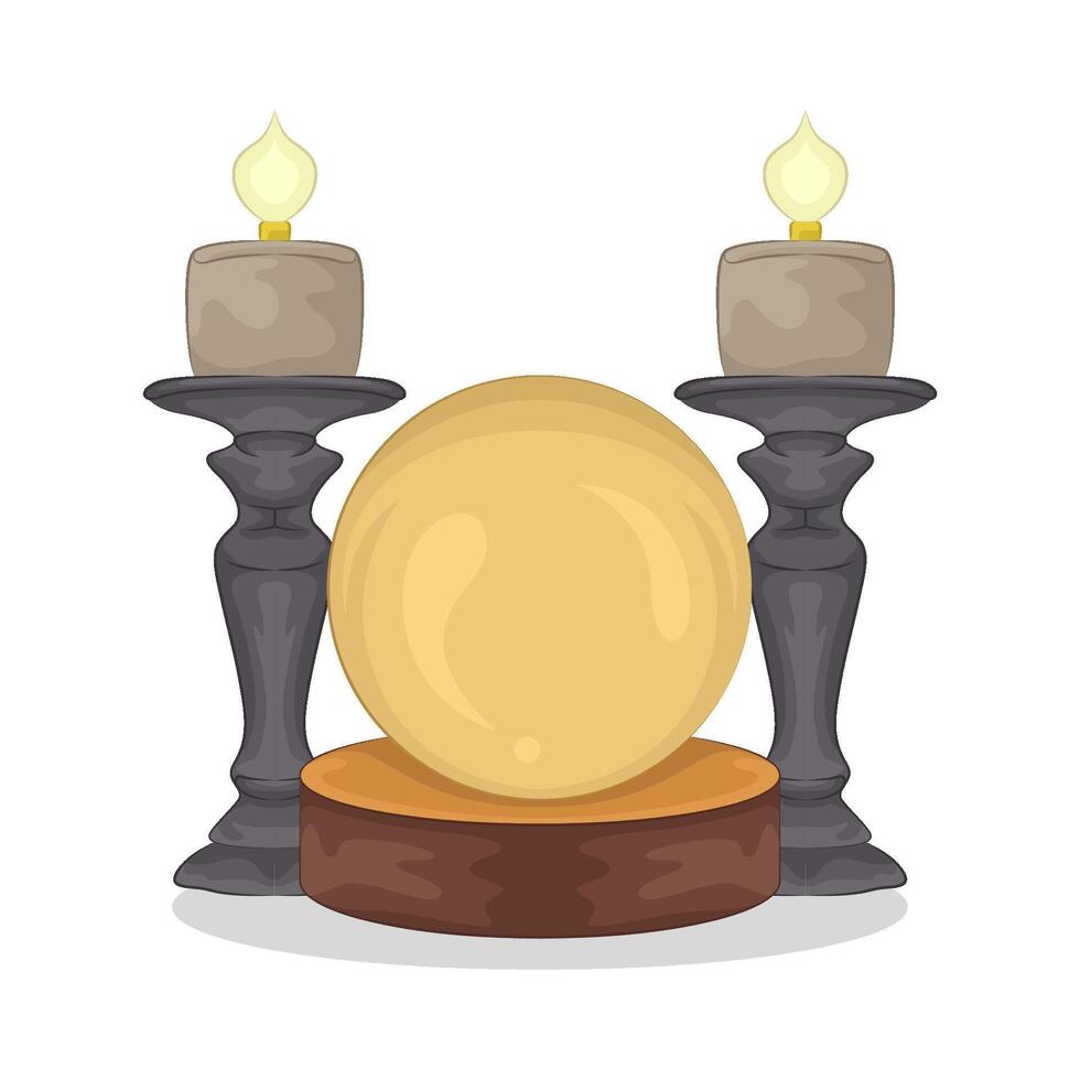 Illustration of crystal ball vector