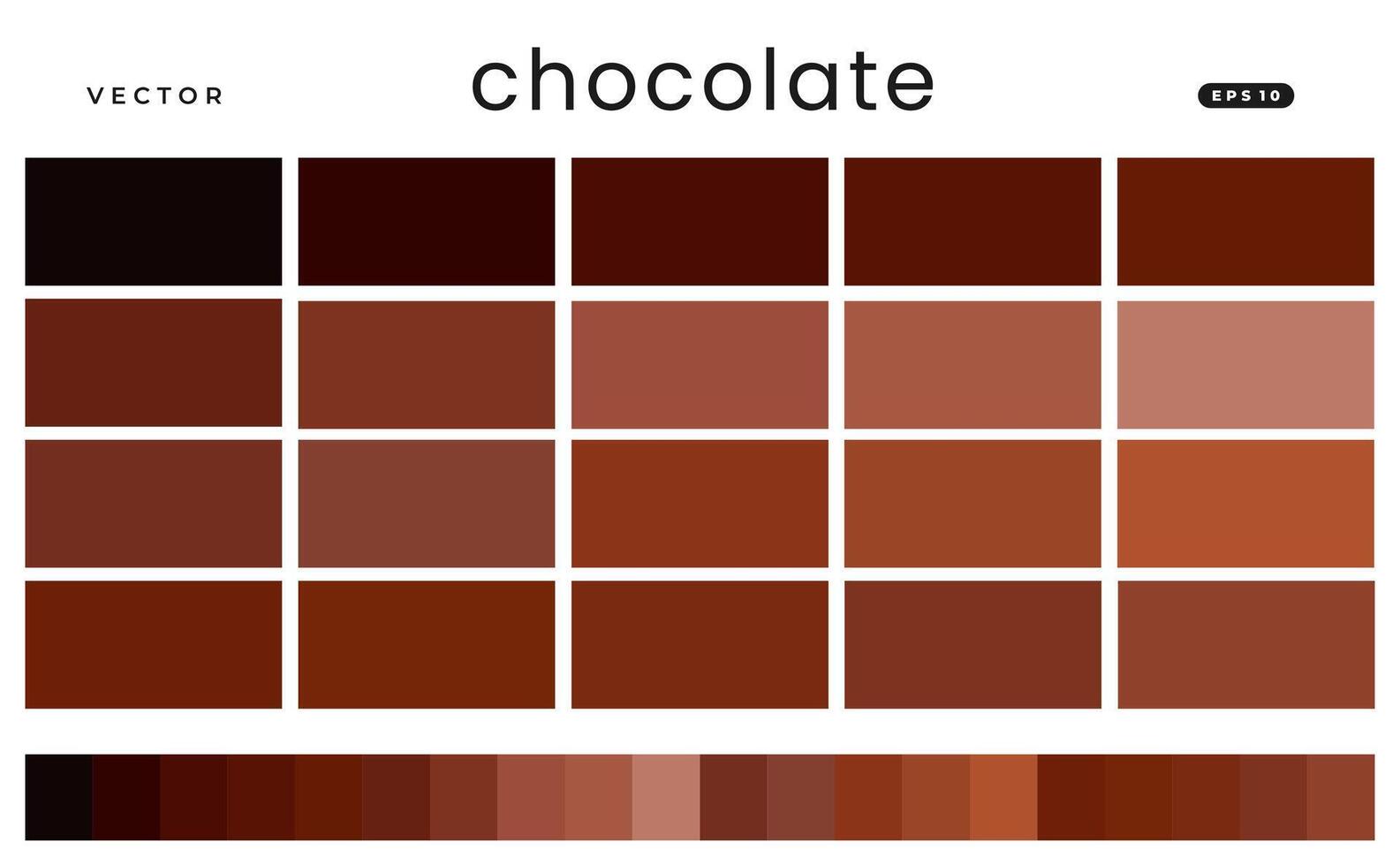 chocolate Color Scheme Palettes vector
