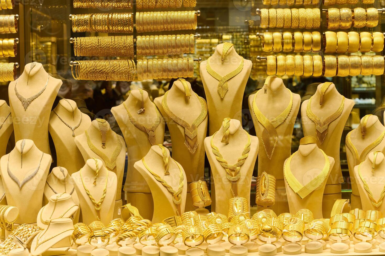 Treasures of Istanbul. A Dazzling Display of Handmade Gold Jewelry photo
