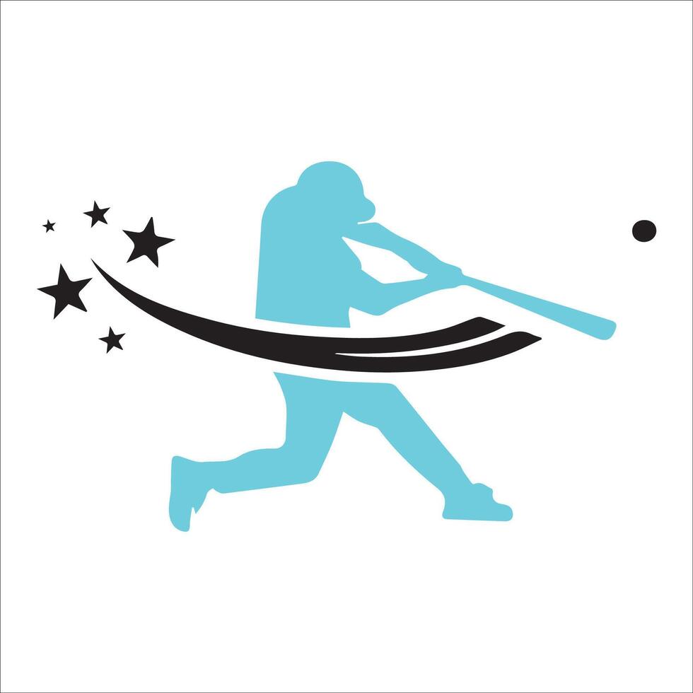 Set of Baseball player silhouette , Softball silhouette collection size eps 10 vector