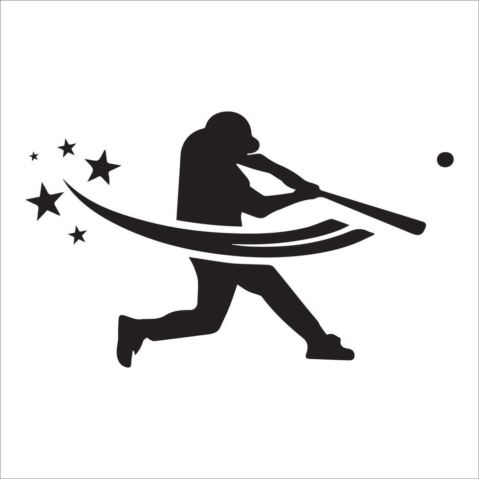 Set of Baseball player silhouette , Softball silhouette collection size eps 10 vector