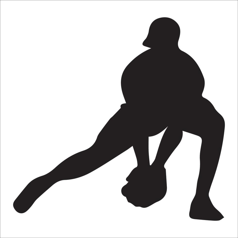 Set of Baseball player silhouette , Softball silhouette collection size eps 10 vector