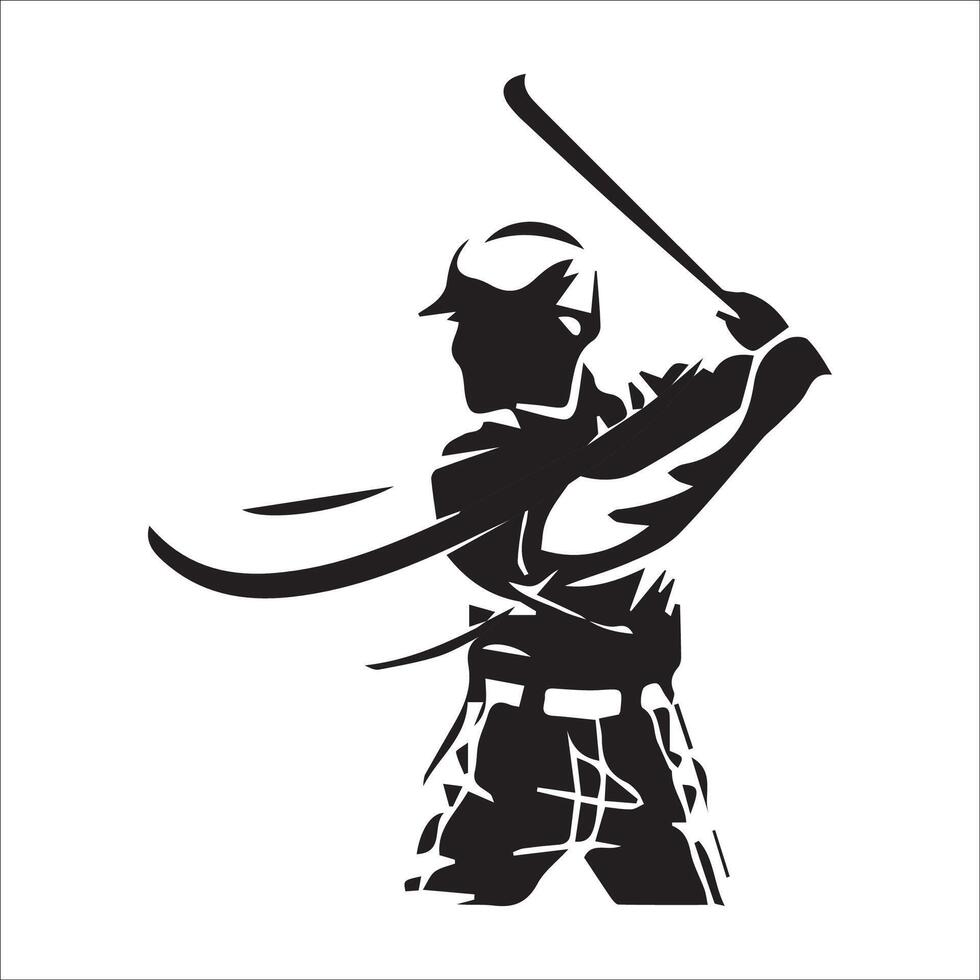Set of Baseball player silhouette , Softball silhouette collection size eps 10 vector