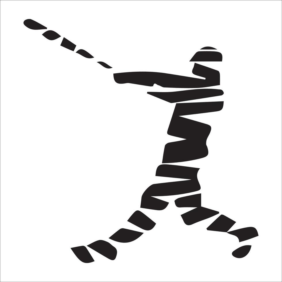 Set of Baseball player silhouette , Softball silhouette collection size eps 10 vector
