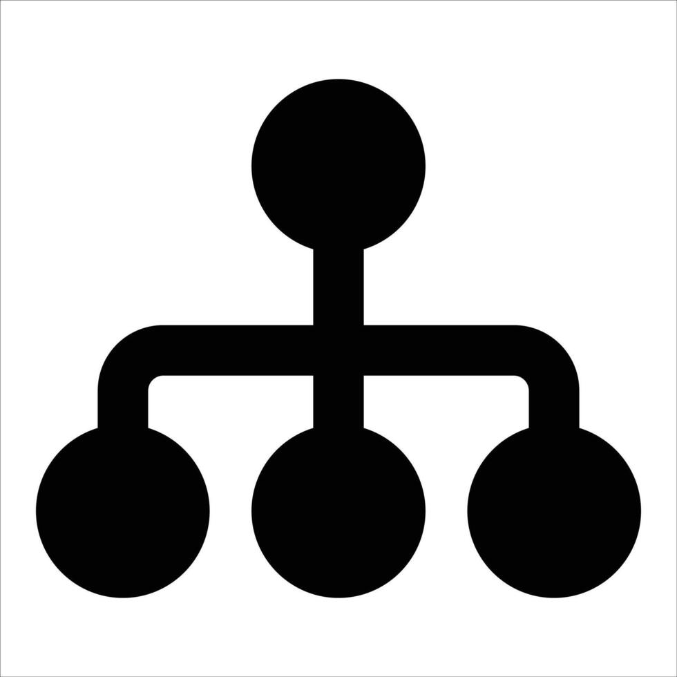 Hierarchy icon design, flowchart , workflow icon vector