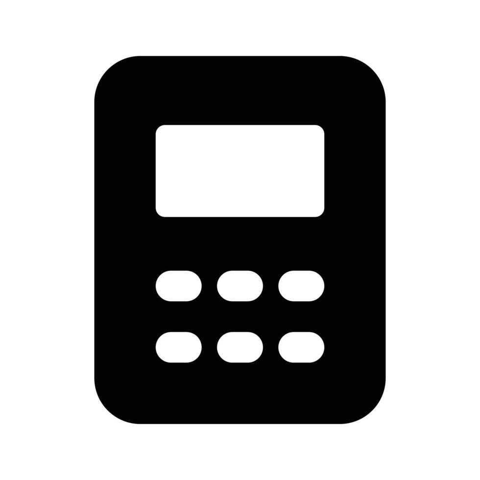 Mathematical calculations, calculation device, icon of calculator vector