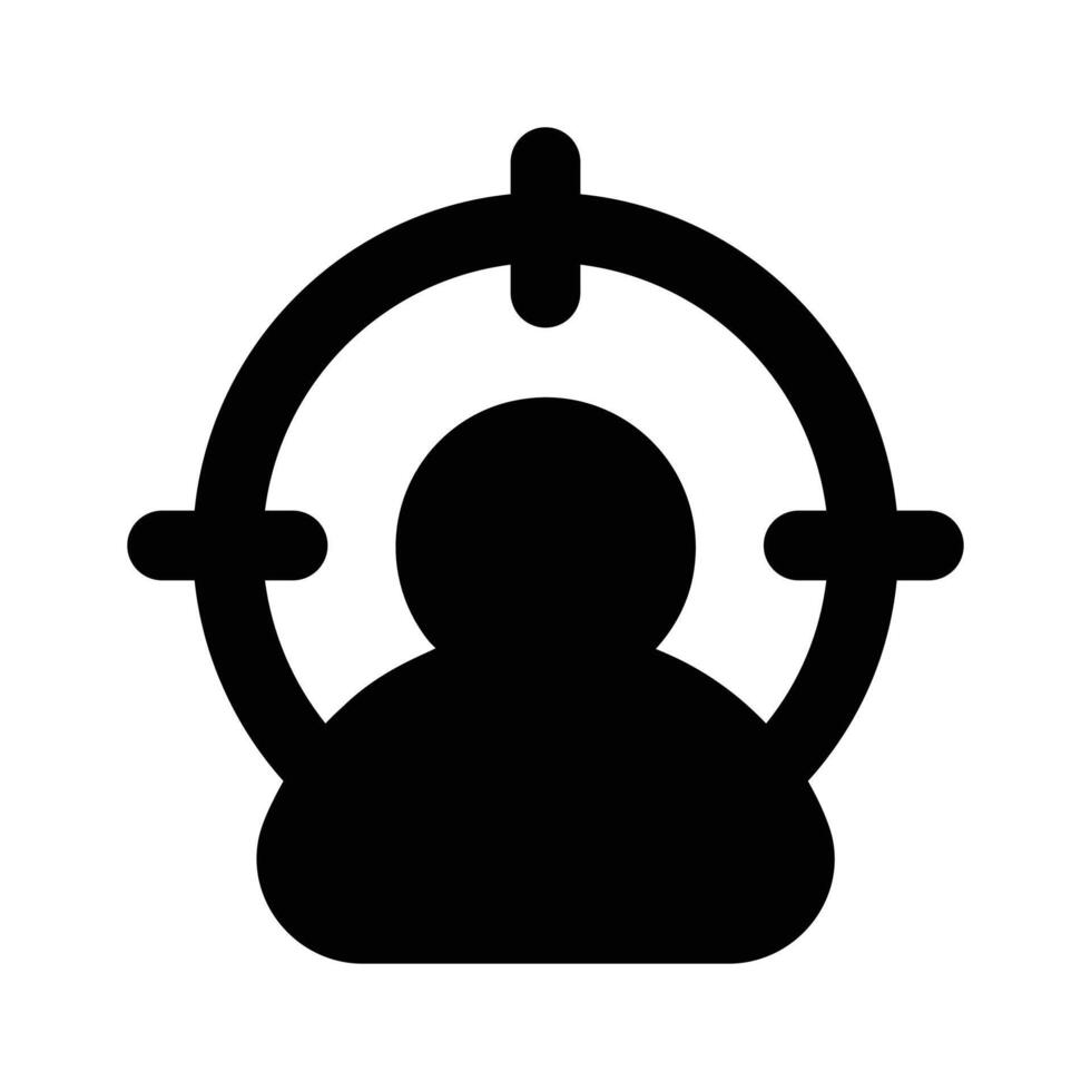 Pixel perfector icon of target audience, scalable and easy to use vector