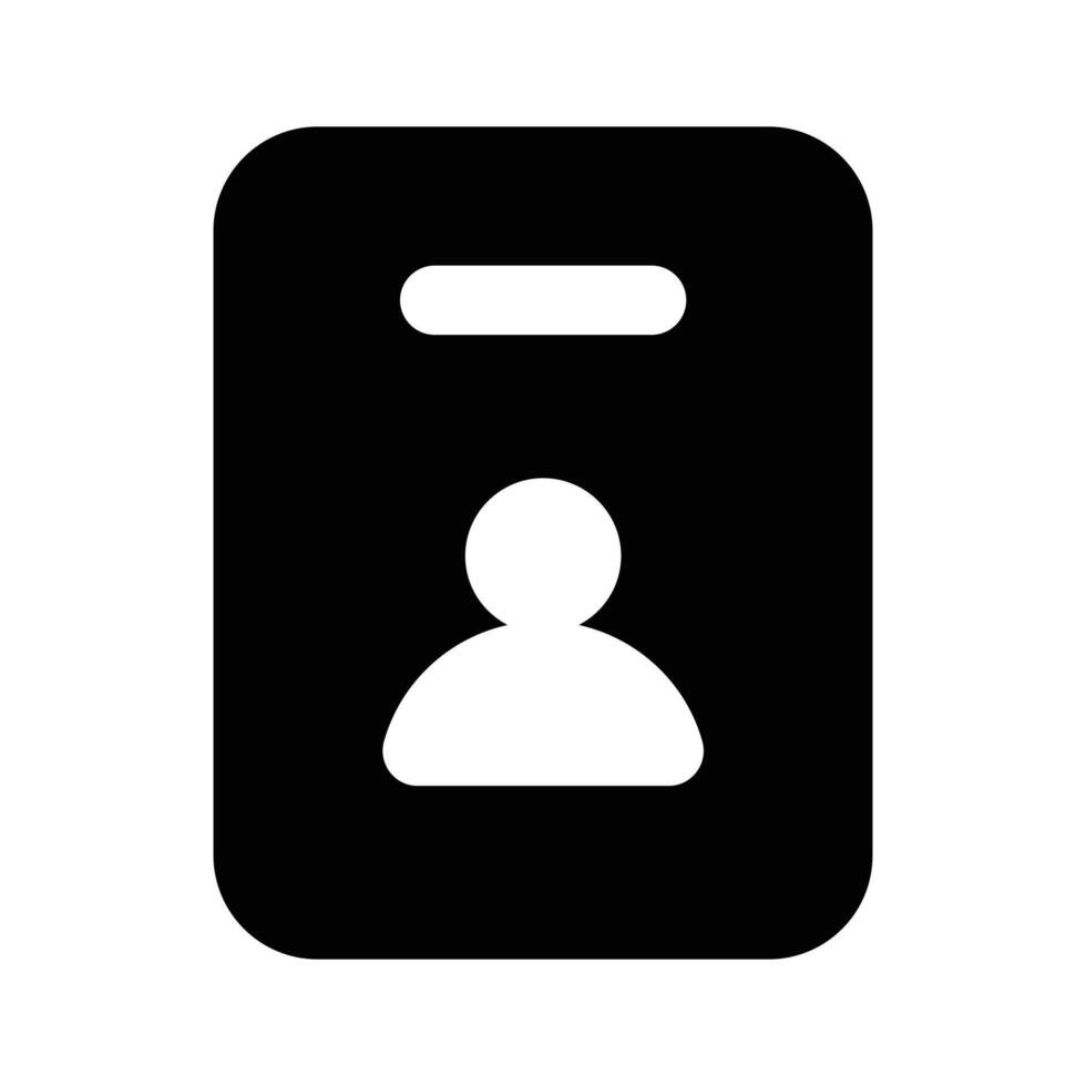 User on page denoting icon of personal profile, curriculum vitae vector