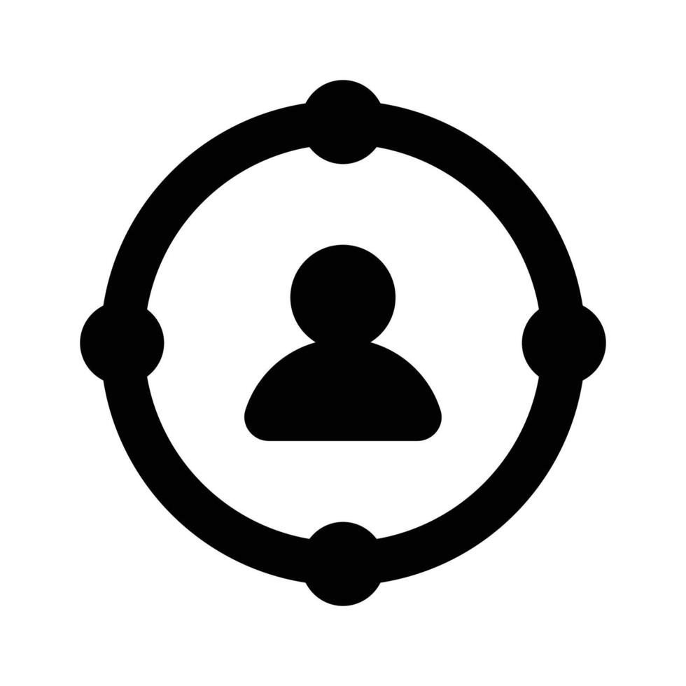 Pixel perfector icon of target audience, scalable and easy to use vector