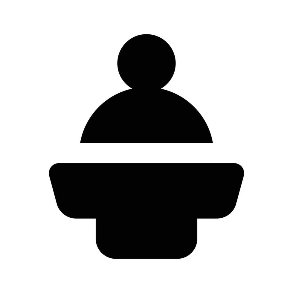 Take a look at this premium icon of presenter, ready to user vector