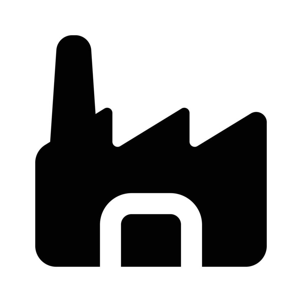 Creatively design icon of factory, industry design vector