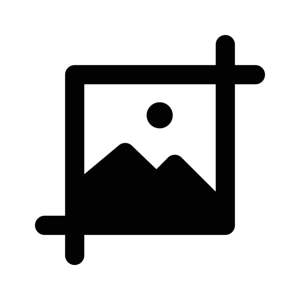 Image crop icon design in modern style vector