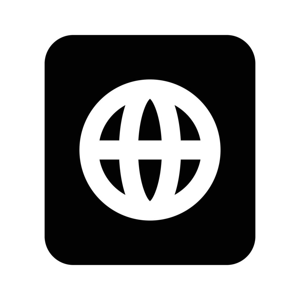 Carefully crafted design of passport in trendy style, premium icon easy to use vector