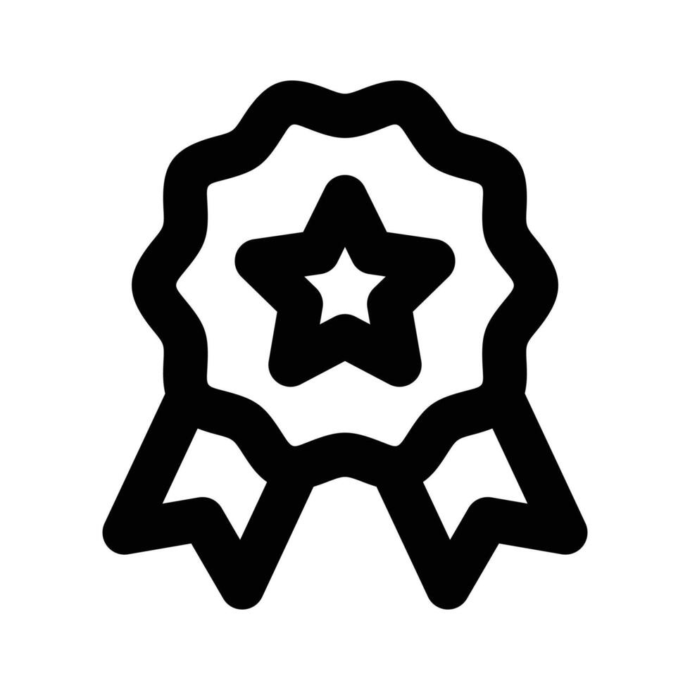 of star badge, modern icon of quality badge in editable style vector