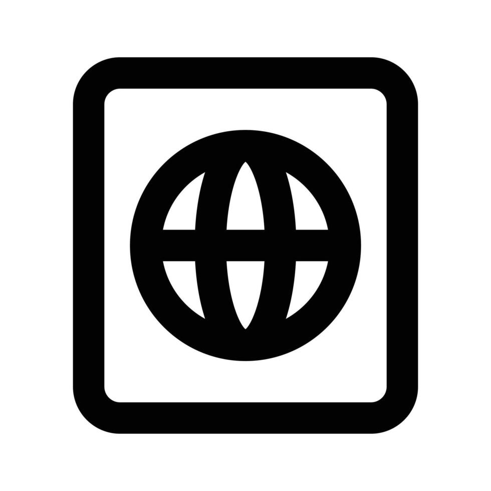 Carefully crafted design of passport in trendy style, premium icon easy to use vector