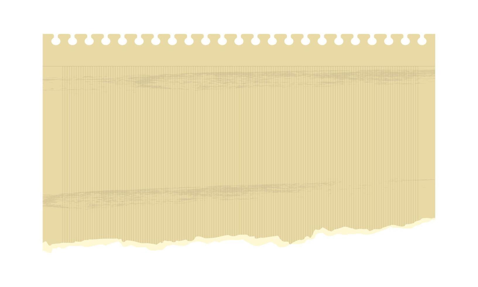 Torn paper vintage sticker with design space vector
