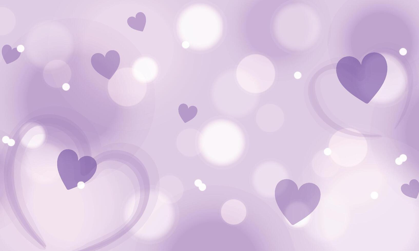 Blurred valentines day background design vector