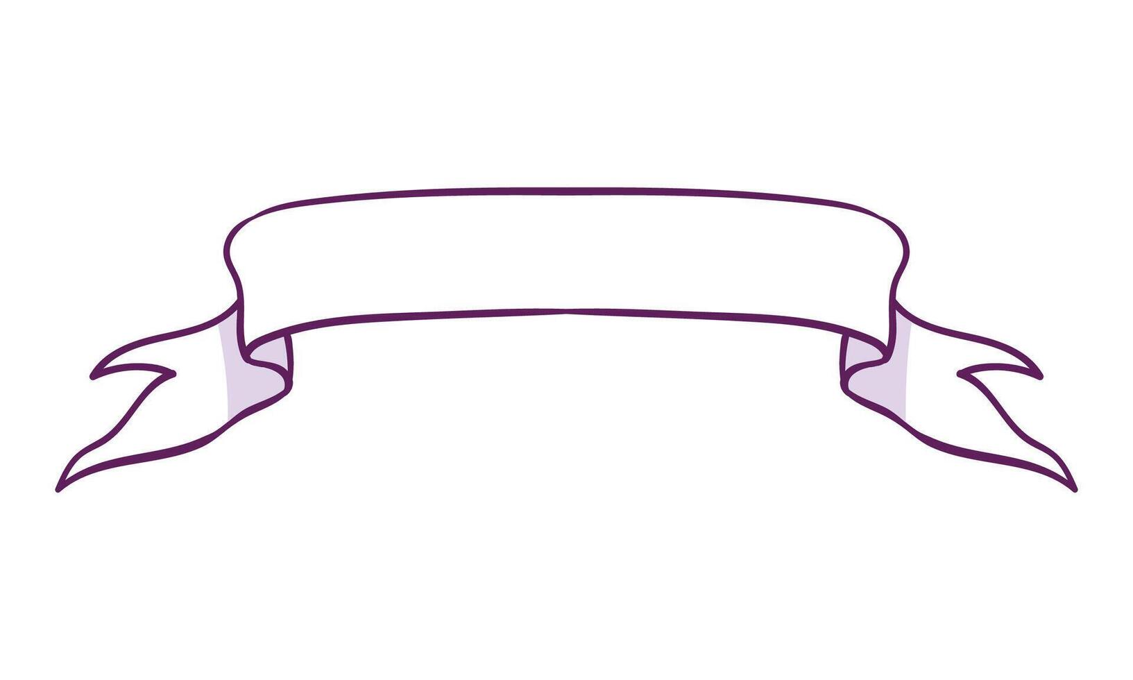drawing wood ribbon on white background vector